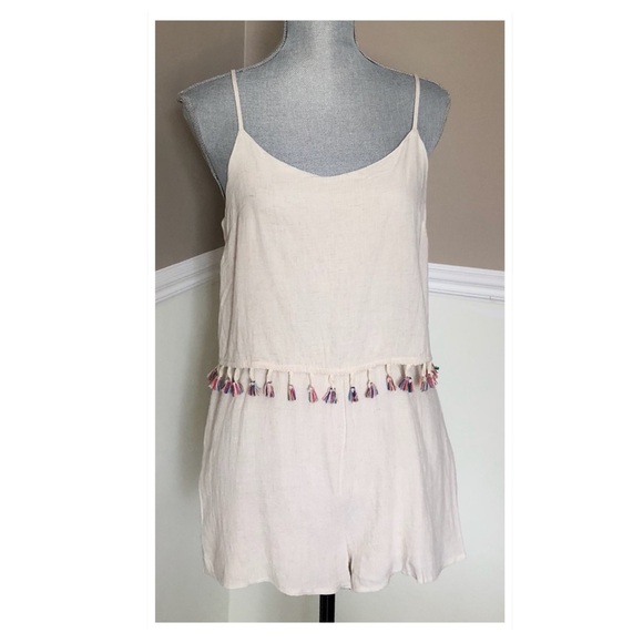 NWT Paper Crane linen blend romper - Picture 3 of 8